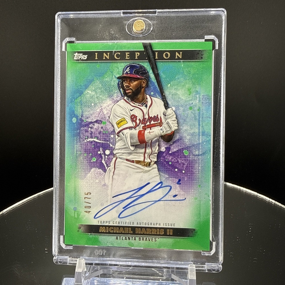 2024 Topps Inception Michael Harris II Rookies and Star Auto Green #/75